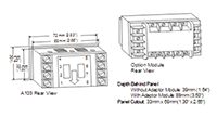 Dimensional Drawing for A103-007 Series Preset Counter