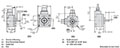 Dimensional Drawing for HD25 Series Heavy-Duty Optical Incremental Encoder