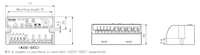 Dimensional Drawing for ADS-SE Series Door Side Sensors