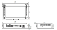 Dimensional Drawing for AiS-D Series 2-Phase Closed-Loop Stepper Motor Driver