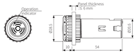 Dimensional Drawing for B2NB Series Magnetic Buzzer