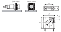 Dimensional Drawing for PR Series Cylindrical Inductive Proximity Sensor