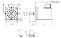 Dimensional Drawing for E68 Series 68 Millimeter (mm) Diameter Incremental Rotary Encoders