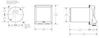 Dimensional Drawing for CX100 Series Repeat Cycle Timer