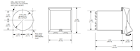 Dimensional Drawing for CX300 Microprocessor Timer/Counter