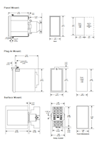 Dimensional Drawing for MINIFLEX® DA200 Series Digital Repeat Cycle