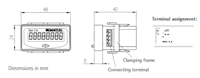 Dimensional Drawing for Tico 731 Series Flexible Digital Counter