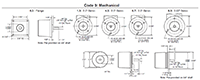 Dimensional Drawing for HC25 Series Shafted Incremental Encoder