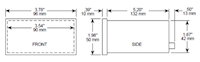 Dimensional Drawing for Max®jr 2 and 3 Predetermining Counter