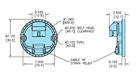 Dimensional Drawing for Model 30M Incremental Encoder Module