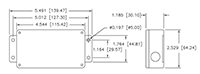 Dimensional Drawing for Model RX/TX Converter