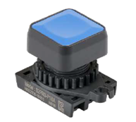 S2PRS Series 22/25 Millimeter (mm) Diameter Square Push Button Switch