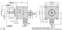 Dimensional Drawing for RI59 Series Stainless Steel Incremental Encoder