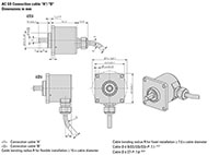 Dimensional Drawing for AC 59 - Parallel Series Stainless Steel Encoder