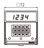 Dimensional Drawing for FM Series Digital Measure Counters