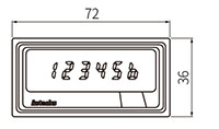 Dimensional Drawing for FXY Series Indicator Digital Counter/Timer