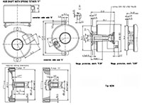 Dimensional Drawing for AD 36 Series Single/Multi-Turn Absolute Encoder