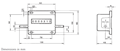 Dimensional Drawing for Type 110/110/205/312 Revolution, Length, and Stroke Counter with Key Reset