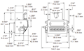 Dimensional Drawing for 1239 Series High Speed Counter