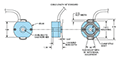 Dimensional Drawing for Model 260 Incremental Encoder 