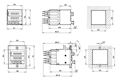 Dimensional Drawing for Type 486/487 Plug-in System Adding Preset Counter