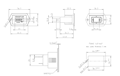 Dimensional Drawing for TYPE 636-Direct Current (DC) Time Conter