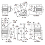 Dimensional Drawing for 7458/7459/7460/7461 Series Small Square Case Counter
