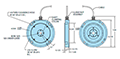 Dimensional Drawing for Model 770 Incremental Encoder 