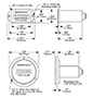 Dimensional Drawing for 7795 Series Hour Meter and Time Totalizer