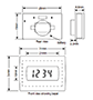 Dimensional Drawing for 7999F8-302 MicroMITE Series Totalizing Counter