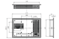 Dimensional Drawing for APC-1011 Series Panel Personal Computers (PC)