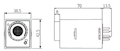 Dimensional Drawing for ATS8P Series Power-Off Delay Analog Timer