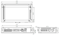 Dimensional Drawing for AiC-D-CL Series CC-Link Communication Type 2-Phase Closed-Loop Stepper Motor Driver