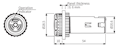 Dimensional Drawing for B2NB Series Magnetic Buzzer