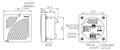 Dimensional Drawing for B6MA Series Melody Buzzer