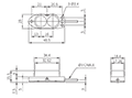 Dimensional Drawing for BA Series Diffuse Reflective Long-Distance Photoelectric Sensor