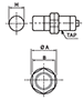 Dimensional Drawing for PRD Series Cylindrical Inductive Long-Distance Proximity Sensor