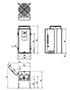Dimensional Drawing for DPU1/DPU3 Series Single/Three Phase Digital Power Controller