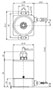 Dimensional Drawing for 50 Millimeter (mm) Optical Wire-Type Linear Scale Absolute Encoders