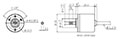 Dimensional Drawing for E30 Series 30 Millimeter (mm) Diameter Incremental Rotary Encoders