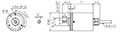 Dimensional Drawing for ENP Series 60 Millimeter (mm) Diameter Optical Absolute Single-Turn Rotary Encoders