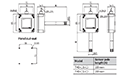 Dimensional Drawing for Temperature/Humidity Sensors