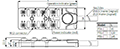 Dimensional Drawing for PT Series 3.0 Millimeter (mm) Vibration Connector Distribution Box