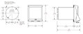 Dimensional Drawing for CX200 Series Microprocessor Timer/Counter