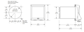 Dimensional Drawing for CX400 Dual Setpoint Timer/Counter