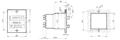 Dimensional Drawing for Tico 734 Series Flexible Counter