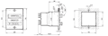 Dimensional Drawing for Type 886/887 Adding Preset Counter for Front Panel Mounting