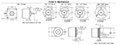 Dimensional Drawing for HA25 Series Shafted Incremental Encoder