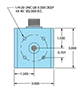 Dimensional Drawing for Heavy-Duty Cube Housing