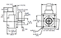 Dimensional Drawing for HD25 Series Harsh Duty Optical Incremental Encoder
